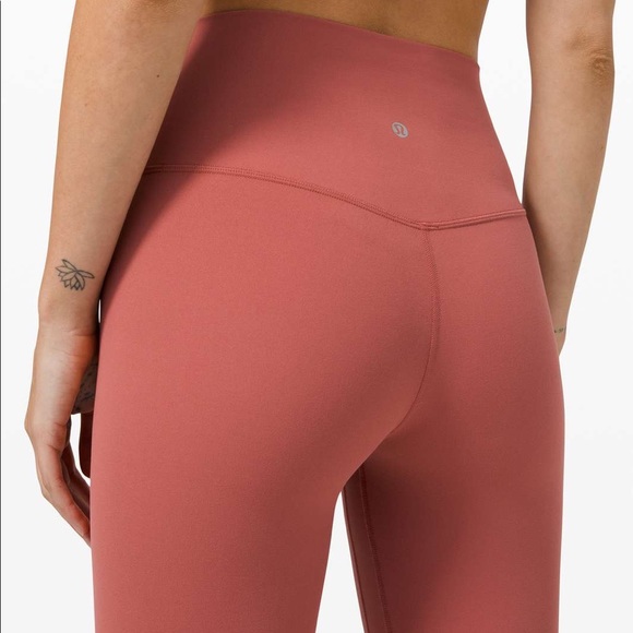 Lululemon Soft Cranberry Align Crop 
